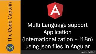 Multi Language support Application (Internationalization – i18n) using json files in Angular
