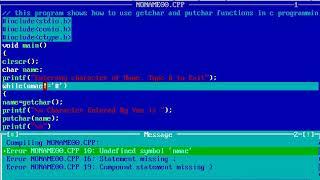 How to use Getchar ( )   and Putchar ( )  Functions in C Programming Language