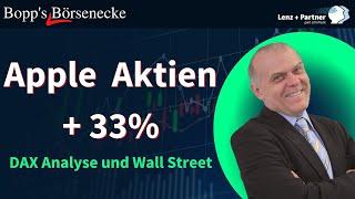 Die Apple Aktien, die Wall Street und DAX Analyse | Bopp's Börsenecke, Aktien, Börse und Finanzen