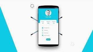Modern Profile UI Design in Android Studio