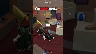 I'M DEAD TROLL IN MM2 #mm2 #roblox #robloxshorts #shorts