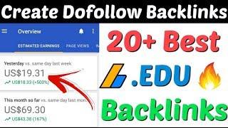 20+ High Quality .Edu Site List For Backlinks | Instant Approval Backlinks | Dofollow Backlinks 2020