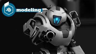 Blender  Combat robot modeling - rigging tutorial  free download