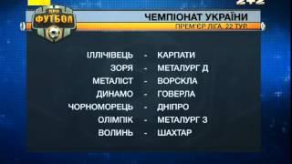 Всі результати матчів 21-го туру чемпіонату України з футболу