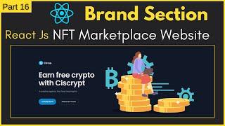 Brand Section | Create Custom React Js Brand Section For NFT Marketplace Website Development #brand