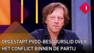 PvdD-bestuurslid Marnix van der Werf stapte op na een fel conflict met Esther Ouwehand | Op1