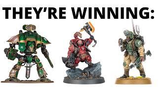 Which Armies are Winning Big in 40K Right Now? Votann, Guard + Knights Army Lists!