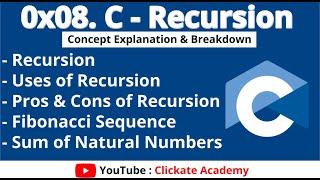 Recursion in C Language - Recursive Function | 0x08. C - Recursion