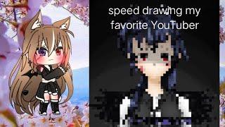 Speed drawing my favorite gachatuber|| helen/sea moon (read description)