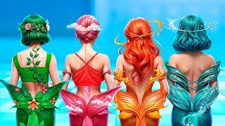 Four Elements: Fire, Water, Air and Earth Girl! Magical Sisters in Real Life