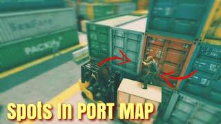 Critical Ops - Spots in New Map PORT || Glitches, Tricks and Spots In PORT