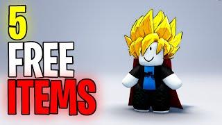 HURRY! GET 5 FREE ROBLOX ITEMS!(2024)