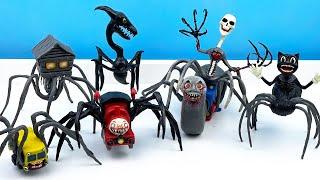 Selection: My Scary SPIDERS and stories about characters. DIY figurines from plasticine ▶ ModelingOK