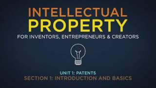 Lecture 1: The Foundations of Patent Protection