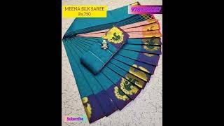 Semi silk /meera saree/Dana Pattu/ saree Collections.