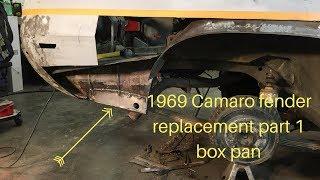 1969 Camaro Rear fender patch and rust repair part 1