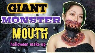 GIANT MONSTER MOUTH HALLOWEEN SFX MAKE UP| AIZA BENOIT