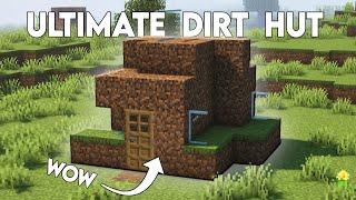 How to Build an Ultimate Dirt Hut(Minecraft Tutorial)