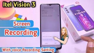 Itel Vision 3 screen recording settings, How to Record screen in Itel Vision 3