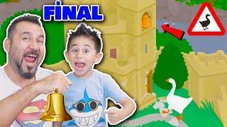 GİZLİ KULEDEN PAYTAK KAZ İLE ALTIN ZİL ÇALIYORUZ! FİNAL? | UNTITLED GOOSE GAME OYNUYORUZ