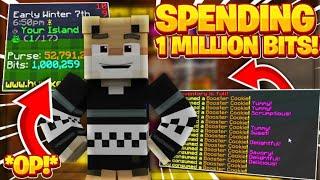 Spending Over 1 Million Bits!! -- Hypixel Skyblock