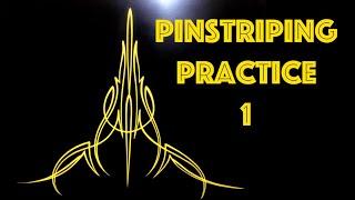 Pinstriping:  Practice session 1