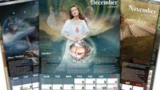 Slavic mythology calendar 2022 - presentation; Fairies and Demonesses