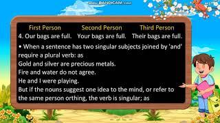 Class 6: Agreement of the Verb with Its Subject