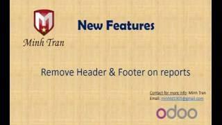 Odoo 2: Remove Header footer on reports