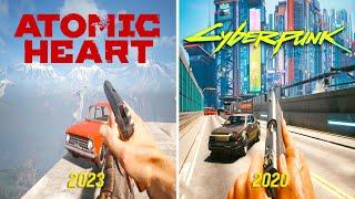 Atomic Heart vs Cyberpunk 2077: Physics Comparison and Details