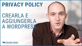 Privacy policy sito web