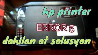 Hp printer model 415 error 5 solusyon | Junba Teks