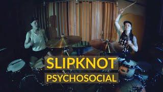 Slipknot - Psychosocial (drum cover by Vicky Fates & Yauhen Drums)