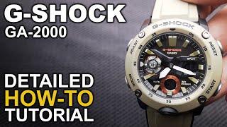 GShock GA-2000 - Detailed How-To Tutorial on module 5590