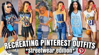 RECREATING PINTEREST OUTFITS 2021 *STREETWEAR EDITION*