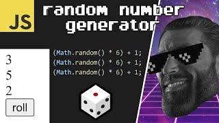 Random number generator in JavaScript 【4 minutes】