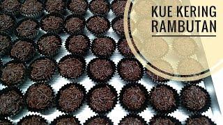 Resep kue kering rambutan / kue kering bola coklat