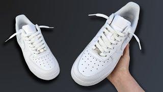 How To Lace Nike Air Force 1s Loosely (BEST WAY)