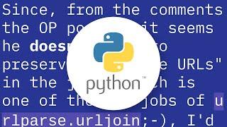 How to join components of a path when you are constructing a URL in Python