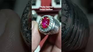 Batu Cincin Ruby #fyp #shorts #jewelry #rings #gems #ruby #corondum #burma #berlian #diamond #gold