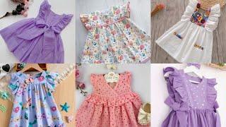 Comfortable Lawn Cotton Baby Frock Designs 2024 For Summer  baby girl Frock designs