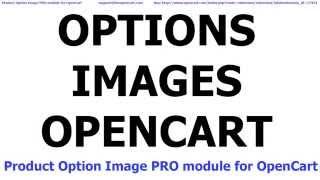 Product Option Image PRO for OpenCart