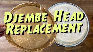 Djembe Head Replacement :: Mechanical Drum Head :: New Goat Skin Drum Head