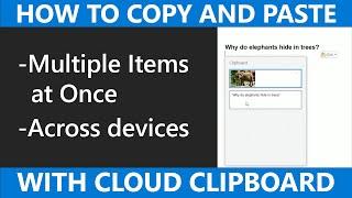 How to Copy and Paste with Cloud Clipboard