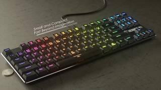 GAMDIAS HERMES M3 Low-Profile RGB Keyboard - Small and Compact