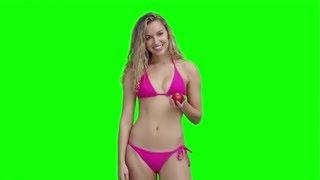 Hot girl looking green screen hd video cute girl looking green screen video background best for your