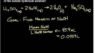 Acid-base titration problem 1