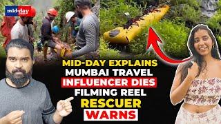 After Lonavala Waterfall tragedy, Mumbai’s travel influencer falls into gorge while filming reel
