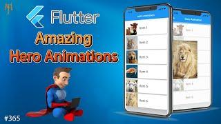 Flutter Tutorial - Amazing Hero Animations | ListView | Hero Widget