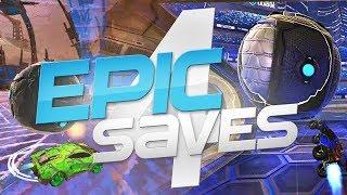 ROCKET LEAGUE EPIC SAVES 4 ! (BEST SAVES BY COMMUNITY & PROS)